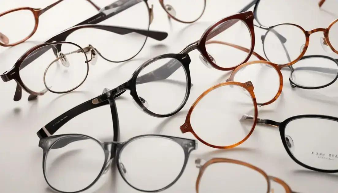 Inovações tecnológicas em lentes e armações