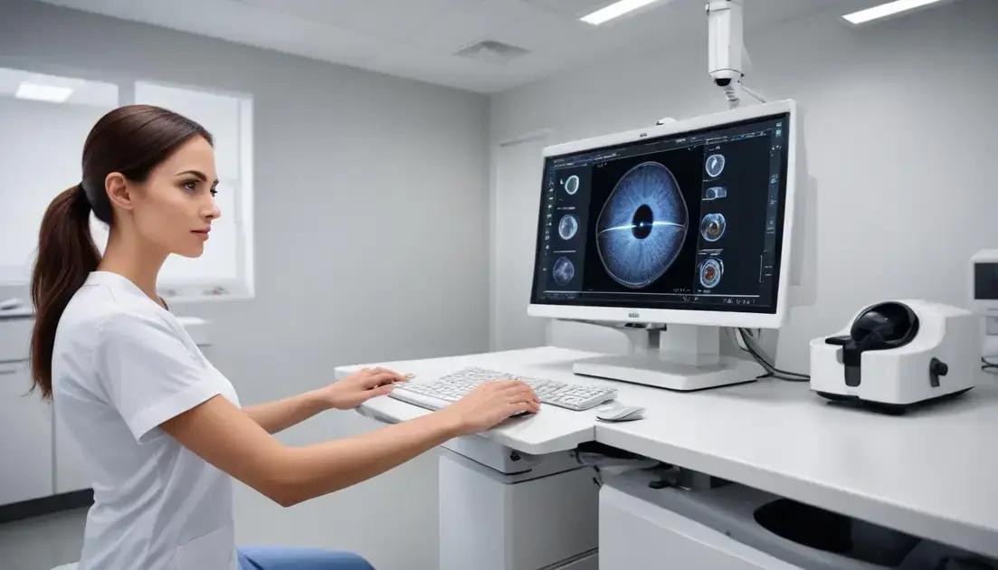 Tecnologia avançada em exames de vista